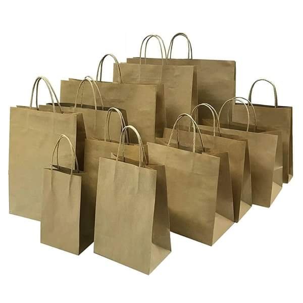 Brown craft paper bags